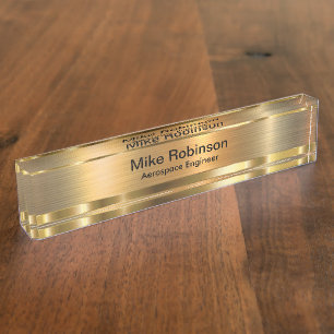 Classy Aerospace Engineer Desk Name Plaque Desk Name Plate