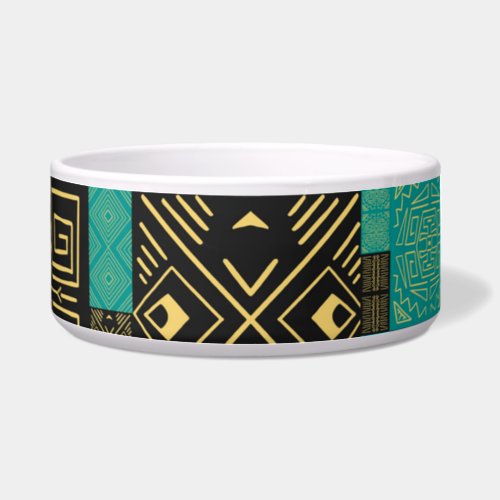 Classy African Tiles Line Art Pattern   Bowl