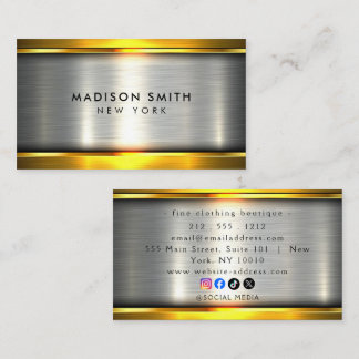 Classy And Cool Construction Business Cards