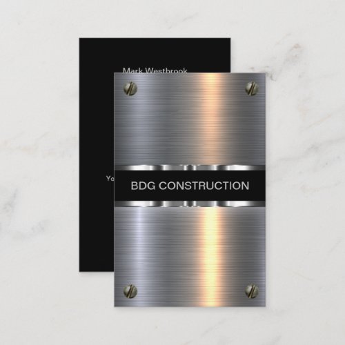 Classy And Cool Construction Business Cards