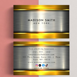 Classy And Cool Construction Business Cards
