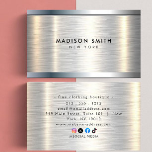 Classy And Cool Construction Business Cards