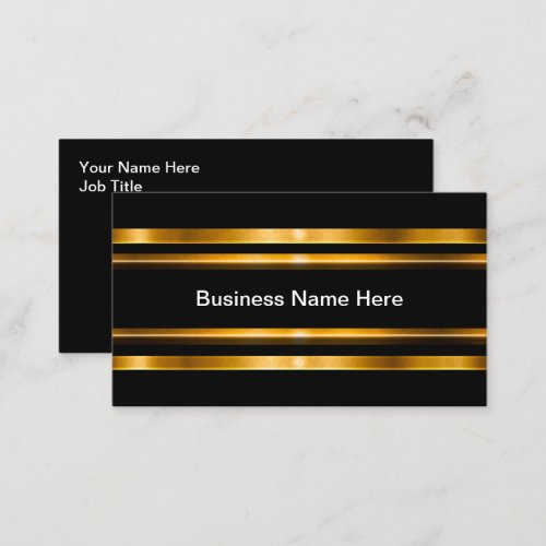 Classy And Cool Gold Tone Look Business Card
