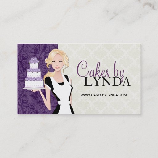 Customizable Classy and Elegant Bakery Business Cards