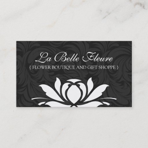 Customizable Classy and Elegant Floral Business Cards