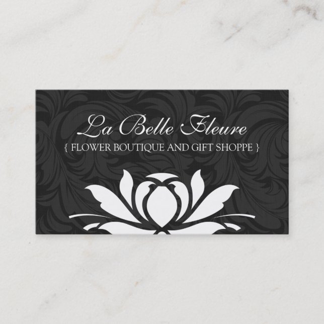 Classy and Elegant Floral Business Cards (Front)