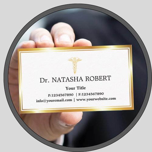 Classy and Elegant Medical Care Appointment Card