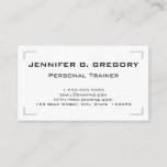 [ Thumbnail: Classy and Elegant Personal Trainer Business Card ]