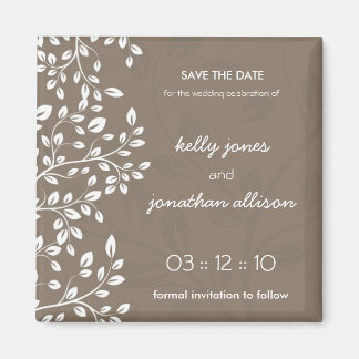 Classy and Elegant Save the Date Wedding Magnet