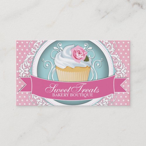 Classy and Modern Cupcake Business Cards