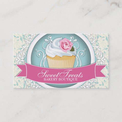 Classy and Modern Cupcake Business Cards