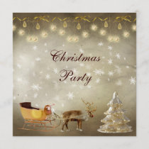 Classy and Sleigh Christmas Party Invitation