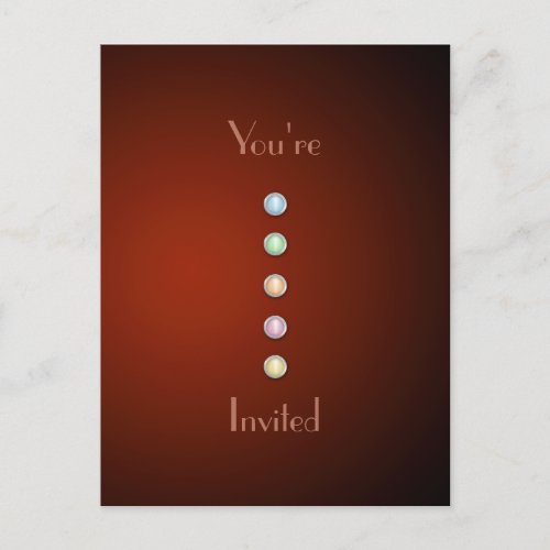 Classy and Sophisticated Bejeweled Save the Date Announcement Postcard