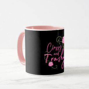 Classy and Trashy Pink Rose Mug