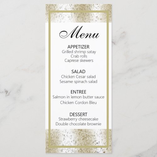 Classy Animal Print Leopard Menu