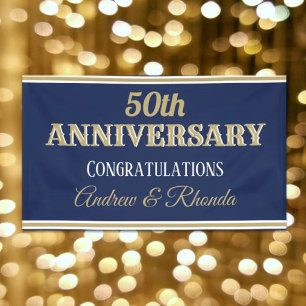 Classy Anniversary custom Banner