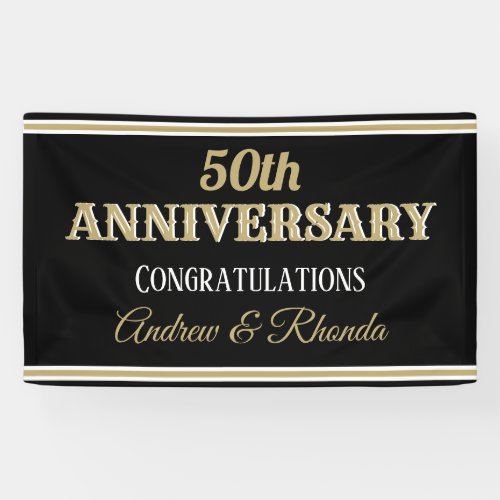 Classy Anniversary custom Banner