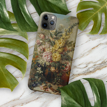 Classy Antique Floral Still Life Fine Art Paintin Iphone 11 Pro Max Case by AllCoolTens at Zazzle