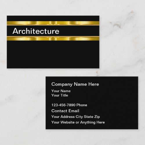 Classy Architect Modern Business Cards