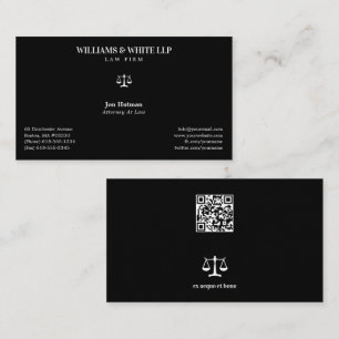Classy Attorney at Law   Lawyer Business Card