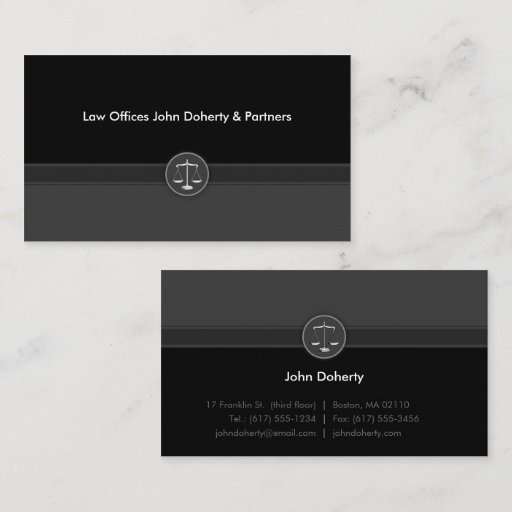 Customizable Attorney at Law - Business Card