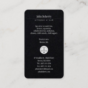 Classy Attorney at Law   Lawyer Business Card