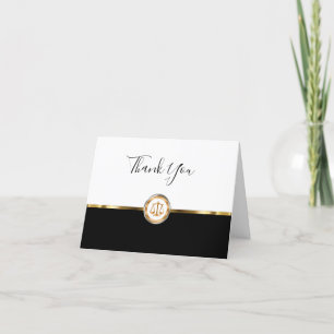Classy Attorney Blank Customer Letterpress Thank You Card