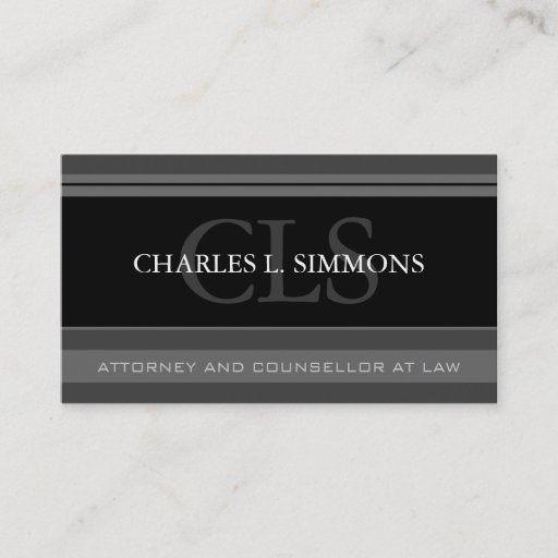 Customizable Classy Attorney Business Card