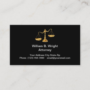 Classy Attorney Business Card Design Template