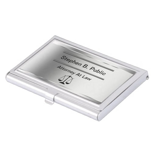 Classy Attorney Business Card Holder Zazzle