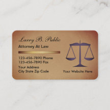 Classy Attorney Business Cards