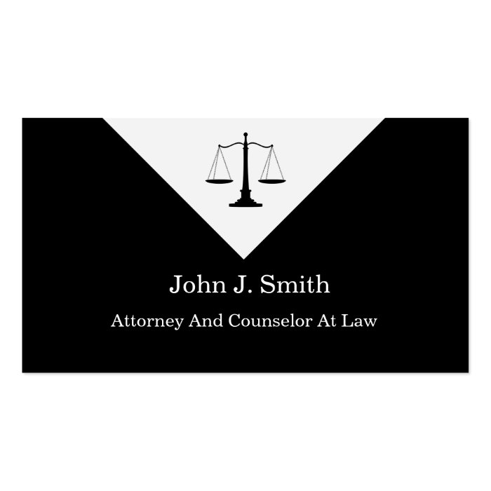 Classy Attorney Business Cards