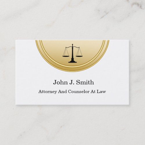 Classy Attorney Business Cards