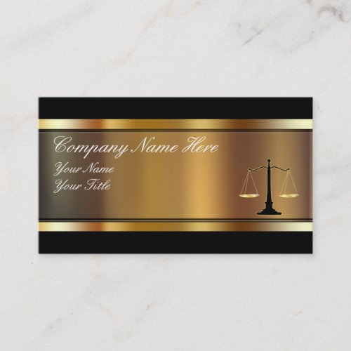 Classy Attorney Business Cards