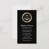Classy Attorney Business Cards (Front/Back)