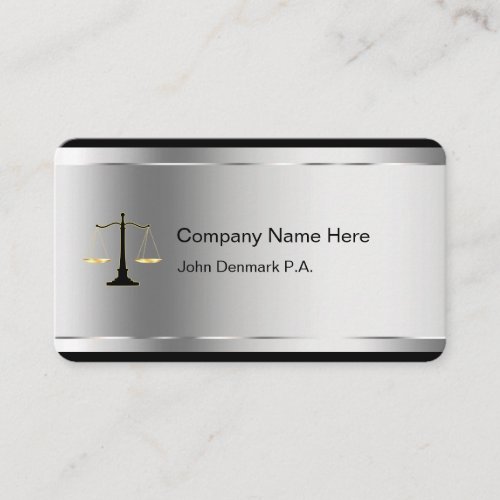 Classy Attorney Business Cards