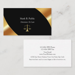 Classy Attorney Business Cards