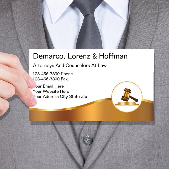 Classy Attorney Business Cards (Creator Uploaded)