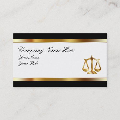 Classy Attorney Business Cards