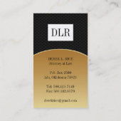 Classy Attorney Business Cards (Back)