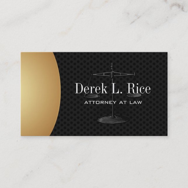 Classy Attorney Business Cards (Front)