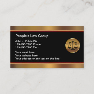 Classy Attorney Business Cards