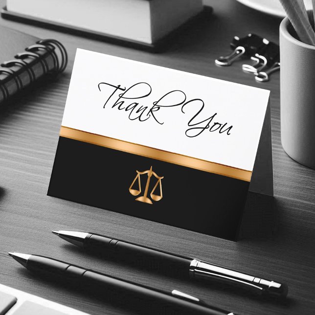 Classy Attorney Client Thank Yous Holiday Card (Creator Uploaded)