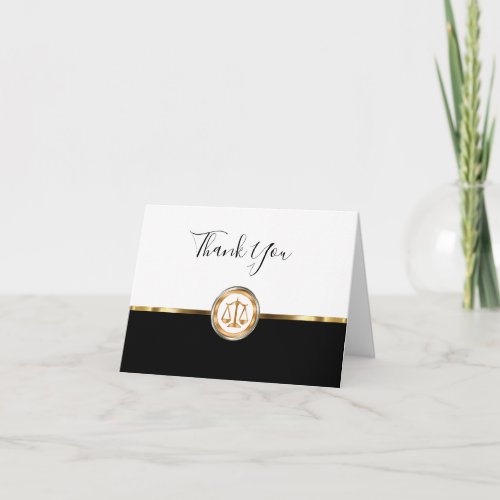 Classy Attorney Customer Thank You Cards