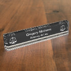 Classy Attorney Executive Desk Name Plates