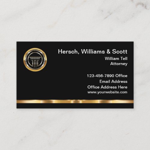 Classy Attorney Law Group Legal Team Business Card