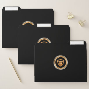 Classy Attorney Law Office Logo Template File Folder