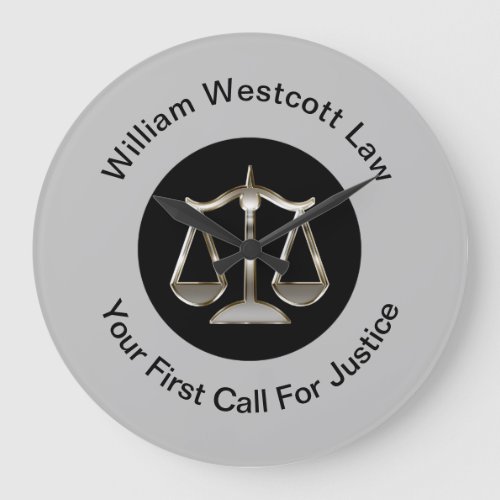 Classy Attorney Office Wall Clock Template