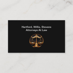 Classy Attorney Theme Upscale Business Cards