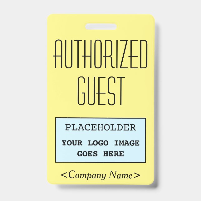 Classy "AUTHORIZED GUEST" Badge (Front)
